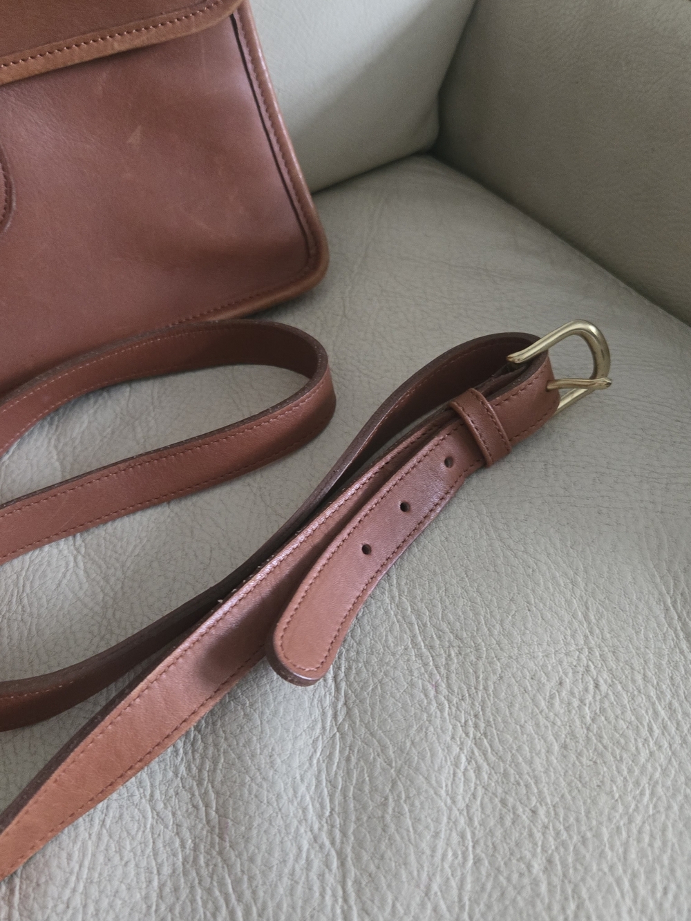 Coach Vintage Brown Leather Briefcase Crossbody 9927 - Picture 11 of 16